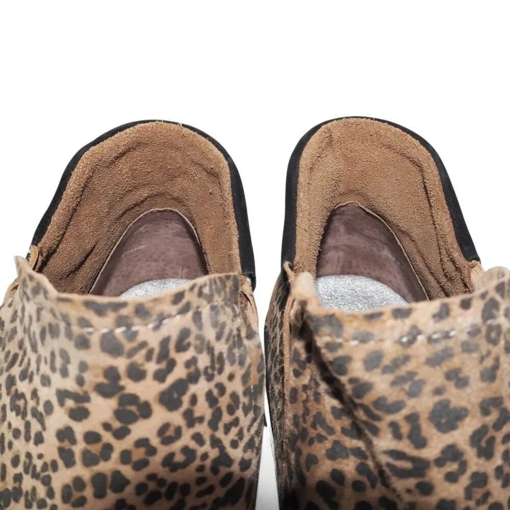 DV‎ Dolce Vita Vinni Microsuede Cheetah Chelsea Fashion Sneakers Women's 8.5